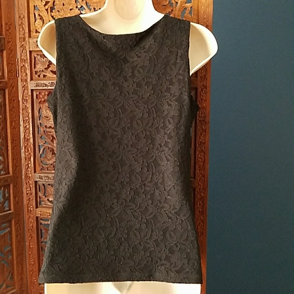 Dana Buchman Lace black shirt - Picture 7 of 8